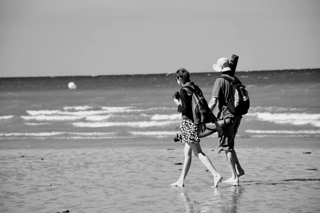 Una coppia sulla spiaggia di  Trouville